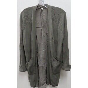 Lululemon Still At Ease Wrap Long Cardigan Gray Sage